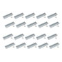 Emuca Lote de 20 tiradores para mueble Alfafar, L190mm, intereje 160mm, Aluminio, Anodizado mate
