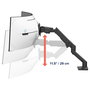 Ergotron HX Monitor Arm with VHD Pivot - Brazo de Monitor para Escritorio, Negro Mate, Soporta 17 kg y Monitores Curvos 1000R Hasta 57" (144.8 cm)