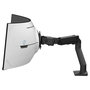 Ergotron HX Monitor Arm with VHD Pivot - Brazo de Monitor para Escritorio, Negro Mate, Soporta 17 kg y Monitores Curvos 1000R Hasta 57" (144.8 cm)