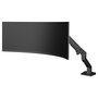 Ergotron HX Monitor Arm with VHD Pivot - Brazo de Monitor para Escritorio, Negro Mate, Soporta 17 kg y Monitores Curvos 1000R Hasta 57" (144.8 cm)