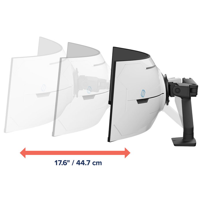 Ergotron HX Brazo para Monitor con Articulación VHD, Negro Mate