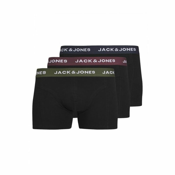 Bóxer de Hombre Jack & Jones Jacaron Solid Trunks Negro Bóxer de Hombre Jack & Jones Jacaron Solid Trunks Negro