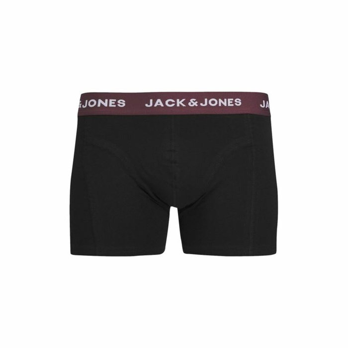 Bóxer de Hombre Jack & Jones Jacaron Solid Trunks Negro Bóxer de Hombre Jack & Jones Jacaron Solid Trunks Negro