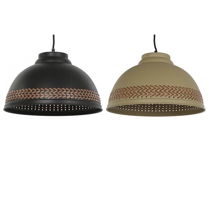 DKD Home Decor Lámpara de Techo Metal y PU Surtido de 2 Piezas DKD Home Decor Lámpara de Techo Metal y PU Surtido de 2 Piezas