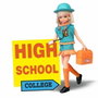 FAMOSA Muñeca Chabel High School con maletín