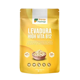 Energy Feelings Levadura Nutricional High Vita B - Copos Veganos Enriquecidos con Vitaminas B y Zinc - 250 g