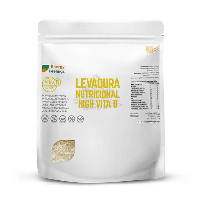 ENERGY FEELINGS Levadura Nutricional High Vita B Copos 250g ENERGY FEELINGS Levadura Nutricional High Vita B Copos 250g