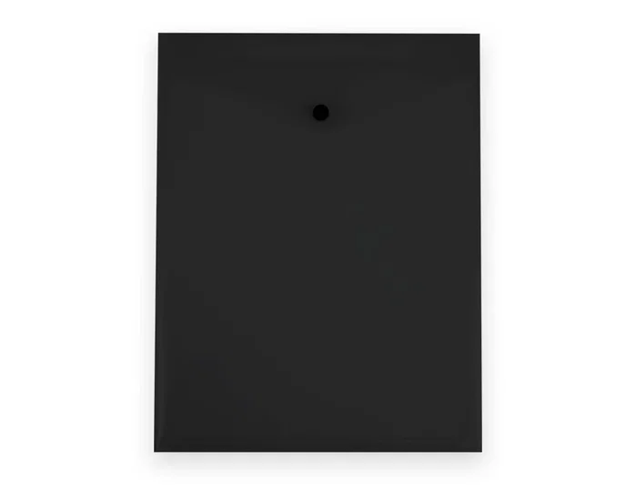 Liderpapel Carpeta Dossier con Fuelle y Broche Negro Opaco DIN A4