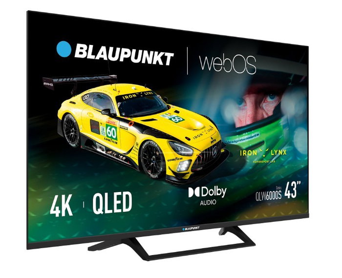 Blaupunkt 43QLW6000S Televisor QLED 43" 4K UHD Smart TV DVB-T2/C/S2 Wi-Fi Bluetooth 60Hz 3xHDMI 2xUSB