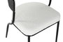 DKD Home Decor Silla Moderno Blanco Metal Poliester Bucle 52.5 x 73 x 51.5 cm (2 Unidades)