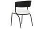 DKD Home Decor Silla Moderno Blanco Metal Poliester Bucle 52.5 x 73 x 51.5 cm (2 Unidades)