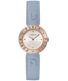 Furla WW00004006L3 Reloj de Mujer con Correa de Cuero Azul