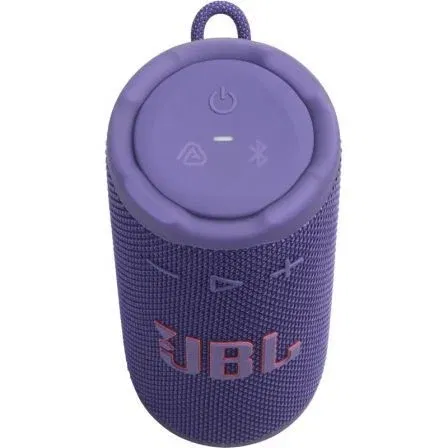 JBL Altavoz Grip Bluetooth 16W Morado Resistente Agua/Polvo IP68 Sonido Pro 14h Batería