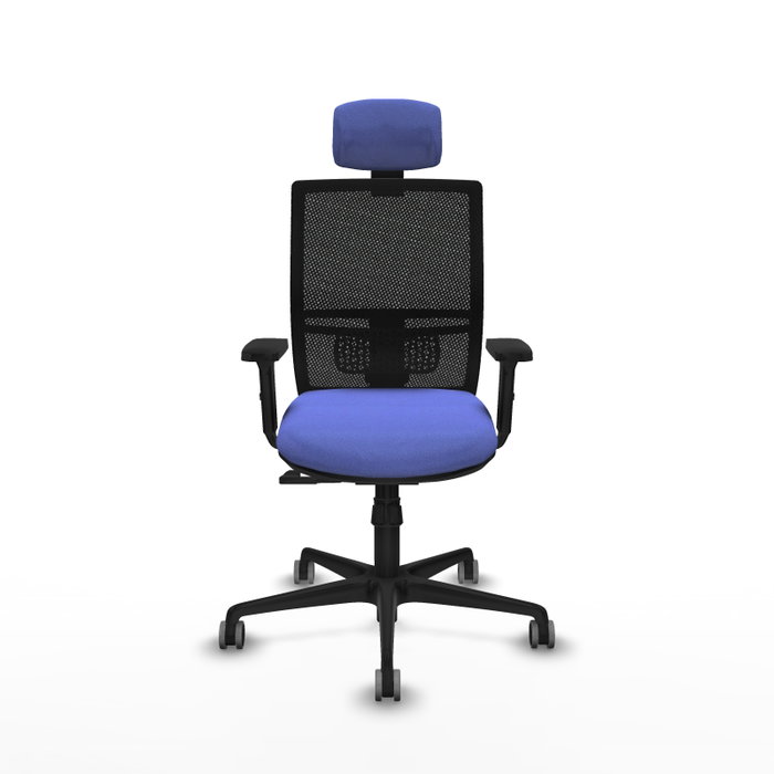 PIQUERAS Y CRESPO Silla de oficina Yunquera Azul claro con mecanismo Sincro