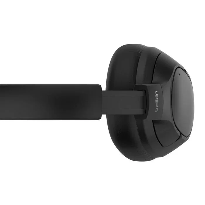Belkin AUD008HQBK Auriculares Inalámbricos Diadema con Cancelación de Ruido (ANC) Bluetooth 5.4 para Llamadas y Música - USB-C y Cable 3.5mm Incluido - Color Negro