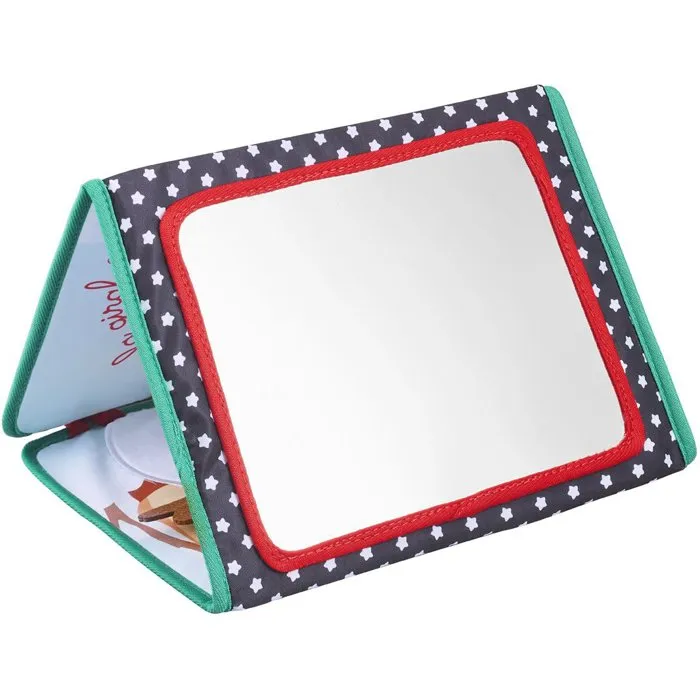 Sophie La Girafe Libro de Aprendizaje Temprano Desplegable SOP3056562308617 con Soporte, Espejo y Actividades Sensoriales - Sophie La Jirafa