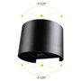 GSC Evolution Bañador pared LED Sumbe redondo apertura de luz regulable 7W Gris antracita