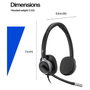 HP Poly Mission 625 Stereo USB Wired Headset Negro