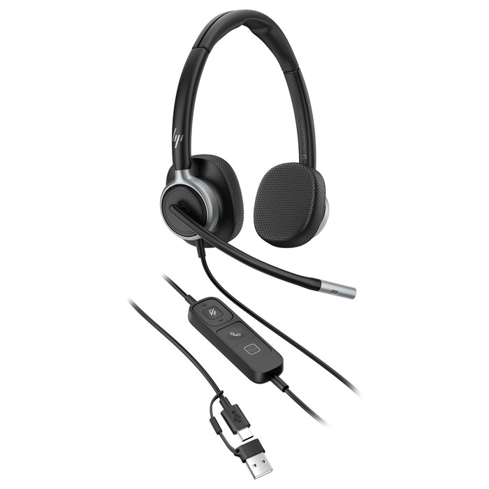 HP Poly Mission 625 Stereo USB Wired Headset HP Poly Mission 625 Stereo USB Wired Headset