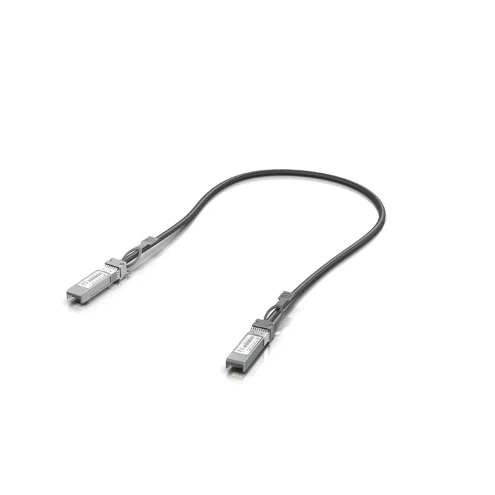 Ubiquiti UACC-DAC-SFP10-0.5M Cable SFP+ InfiniBand y Fibra Óptica de 0.5 m, Negro, 10 Gbit/s