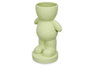 Giftdecor Figura Hombre Jarron Verde Ceramica Dolomita 19 cm x 15 cm x 31 cm (Set de 4)