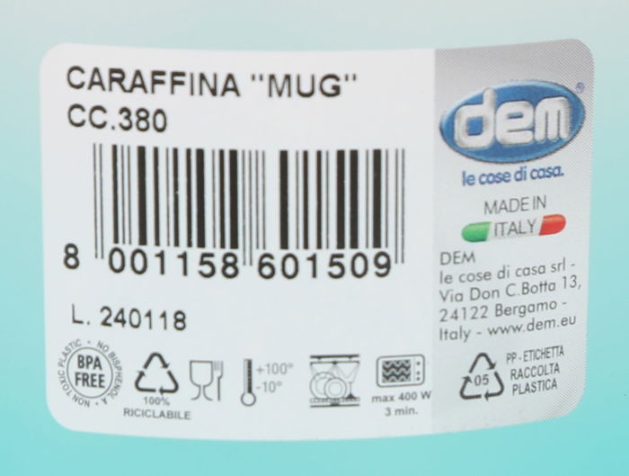 Dem Mug 380 cc Cristalway (12 Unidades)