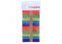 Innspiro Palitos de polo de madera estándar con ranuras mix colores 114x10x2mm