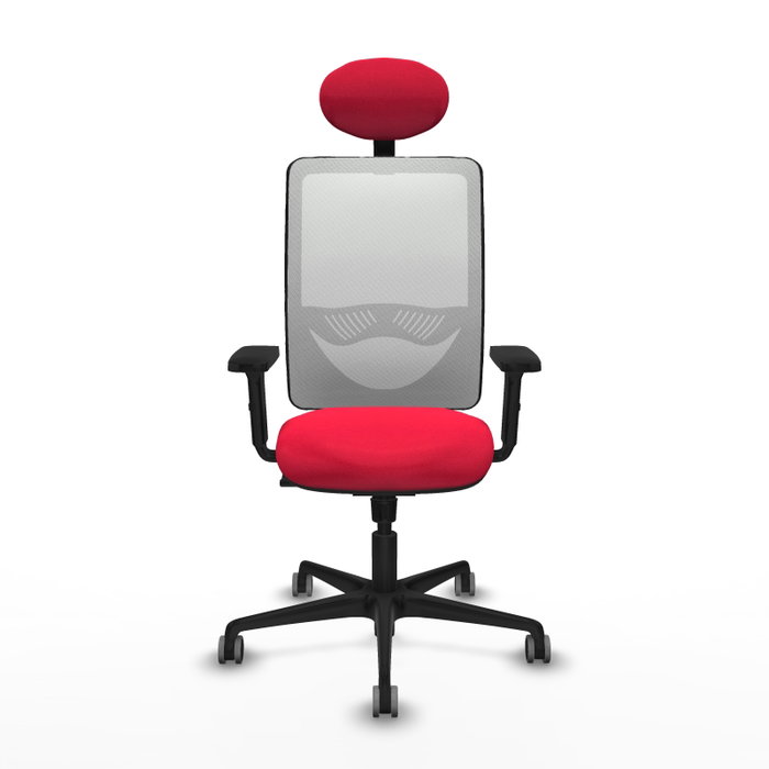 PIQUERAS Y CRESPO Silla de oficina Zulema con mecanismo Sincro, Rojo y Blanco PIQUERAS Y CRESPO Silla de oficina Zulema con mecanismo Sincro, Rojo y Blanco