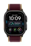 Apple Watch Ultra 4 GPS + Cellular 49mm Caja de Titanio Negro y Correa Loop Trail Burdeos M/L