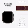 Apple Watch Ultra 4 GPS + Cellular 49mm Caja de Titanio Negro y Correa Loop Trail Burdeos M/L