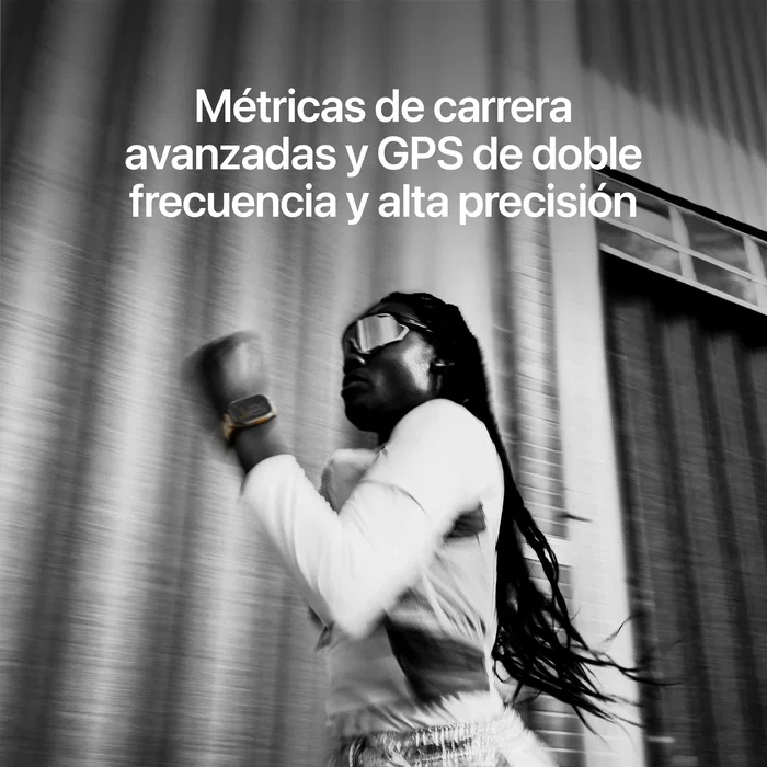 Apple Watch Ultra 4 GPS + Cellular 49mm Caja de Titanio Negro y Correa Loop Trail Burdeos M/L