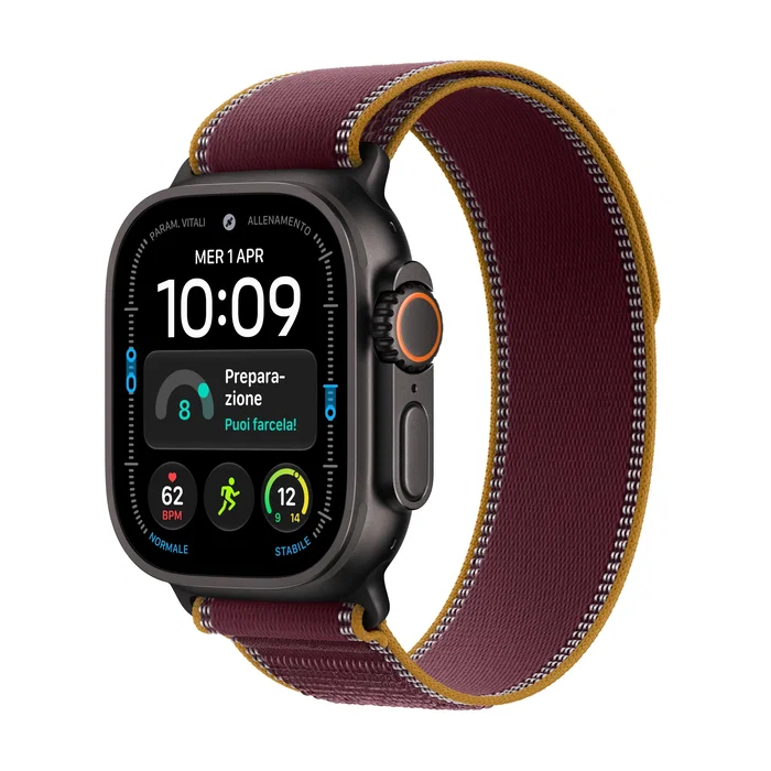 Apple Watch Ultra 4 GPS 49mm Caja de Titanio Negro Correa Loop Trail Burdeos M/L Apple Watch Ultra 4 GPS 49mm Caja de Titanio Negro Correa Loop Trail Burdeos M/L