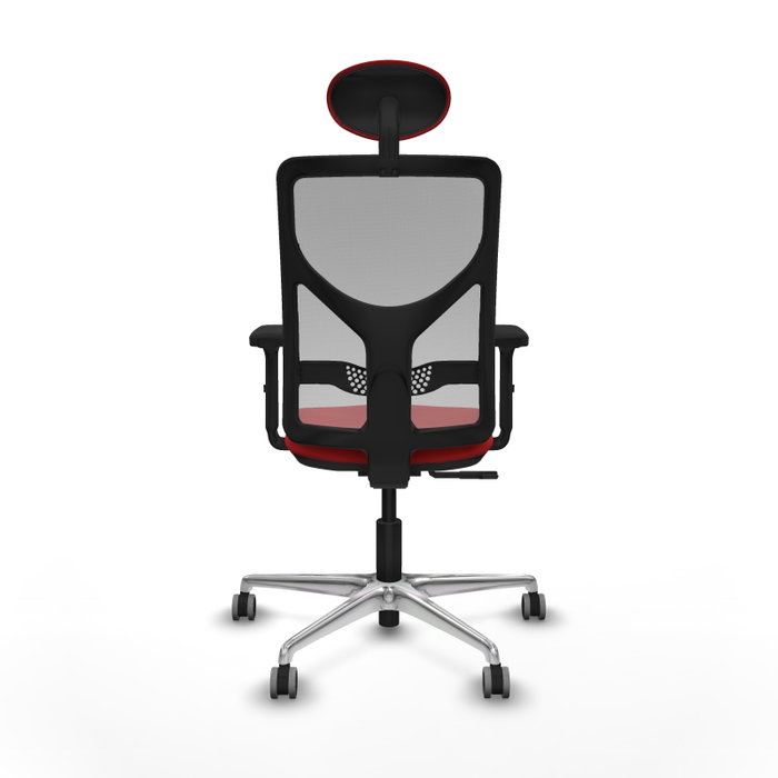PIQUERAS Y CRESPO Silla de oficina Motilla con mecanismo Sincro, Rojo y Gris PIQUERAS Y CRESPO Silla de oficina Motilla con mecanismo Sincro, Rojo y Gris