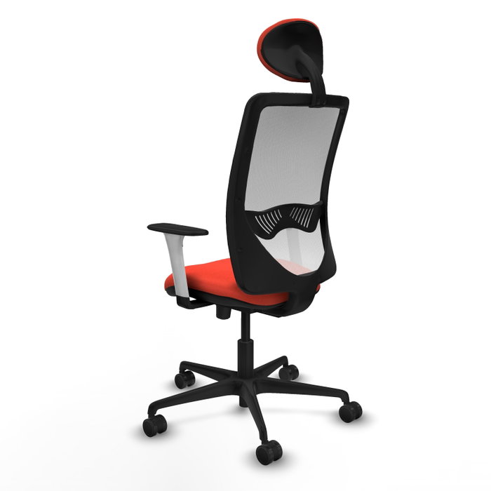 PIQUERAS Y CRESPO Silla de oficina Zulema Naranja oscuro y Blanco PIQUERAS Y CRESPO Silla de oficina Zulema Naranja oscuro y Blanco