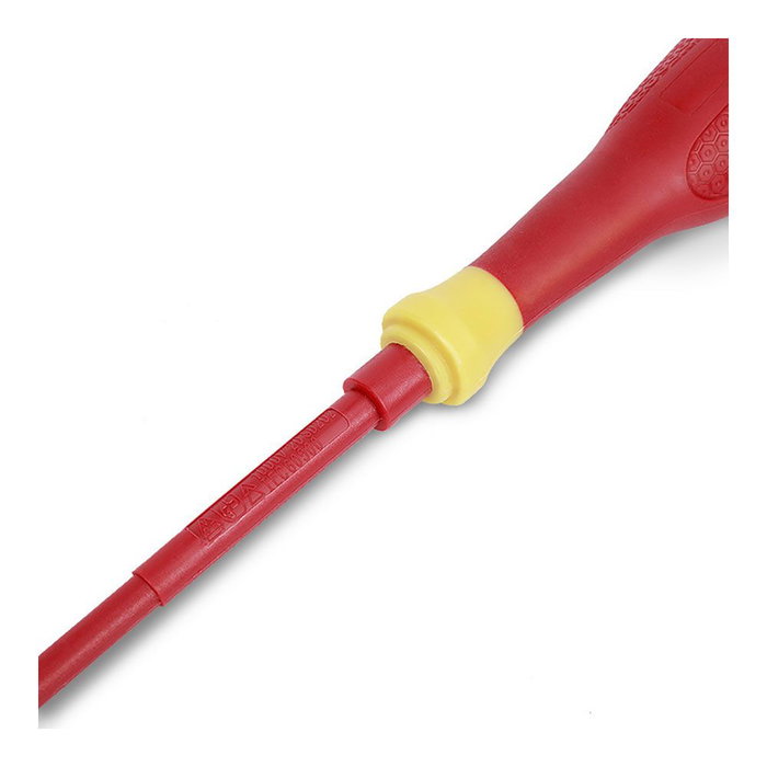 Workpro Destornillador Phillips PH2 125mm Aislado VDE 1000V para 10000V - Acero Cromo Vanadio - Rojo/Amarillo