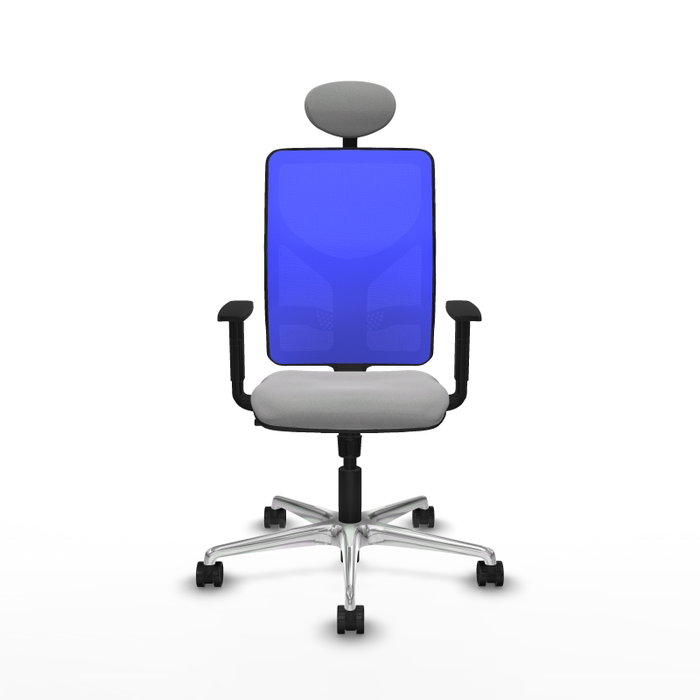 PIQUERAS Y CRESPO Silla de oficina Motilla con mecanismo Sincro, Gris claro y Azul PIQUERAS Y CRESPO Silla de oficina Motilla con mecanismo Sincro, Gris claro y Azul
