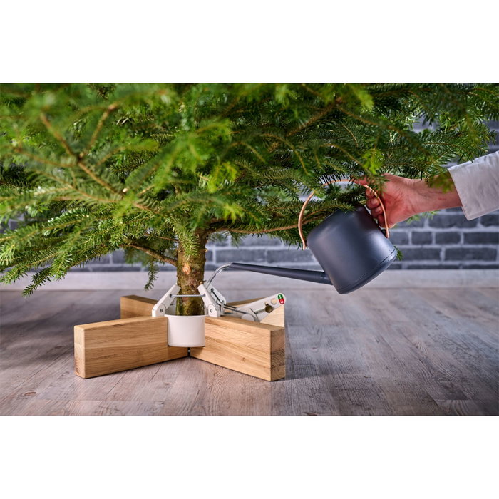 Krinner Kopenhagen White soporte para árbol de Navidad 2,5 m / 12 cm