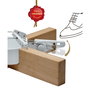 Krinner Kopenhagen White soporte para árbol de Navidad 2,5 m / 12 cm