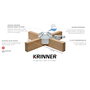 Krinner Kopenhagen White soporte para árbol de Navidad 2,5 m / 12 cm