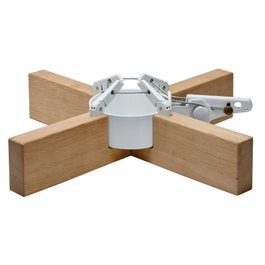 Krinner Kopenhagen White soporte para árbol de Navidad 2,5 m / 12 cm