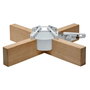 Krinner Kopenhagen White soporte para árbol de Navidad 2,5 m / 12 cm