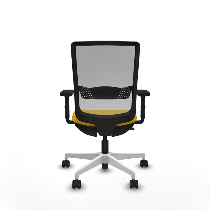 PIQUERAS Y CRESPO Silla de oficina Haches con mecanismo Sincro/Traslack, Amarillo y Gris PIQUERAS Y CRESPO Silla de oficina Haches con mecanismo Sincro/Traslack, Amarillo y Gris