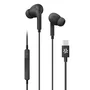 Celly UP1200TYPECBK Auriculares Intraurales con Cable USB-C Negro, Micrófono Integrado y Controles en Cable para Llamadas/Música