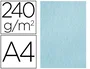 Liderpapel Papel Pergamino Color Azul Din A4 240gr Pack 25 Hojas