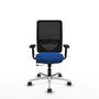 PIQUERAS Y CRESPO Silla de oficina Zulema con mecanismo Sincro/Traslack Azul