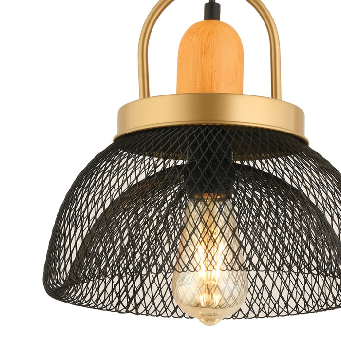 Opviq YM-3 Lámpara de Araña Metálica Negra para Decoración del Hogar Elegante