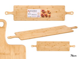 KINVARA Tabla de servir con 2 asas de bambú