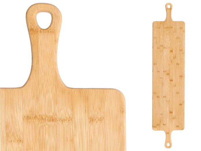 KINVARA Tabla de servir con 2 asas de bambú