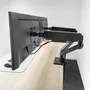 ACT Brazo para 2 Monitores de hasta 34 Pulgadas Office Solid Pro con Resorte de Gas