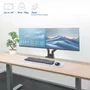 ACT Brazo para 2 Monitores de hasta 34 Pulgadas Office Solid Pro con Resorte de Gas
